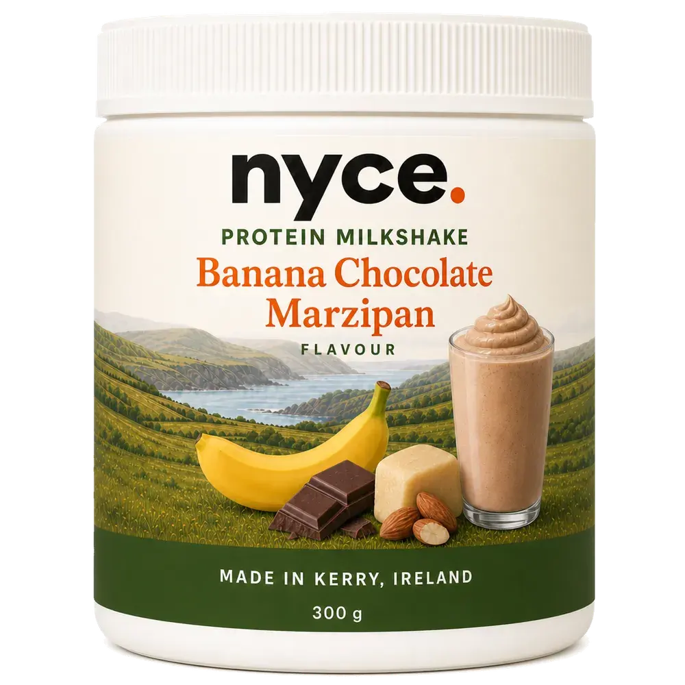 Protein Milkshake Style - Banana Chocolate Marzipan