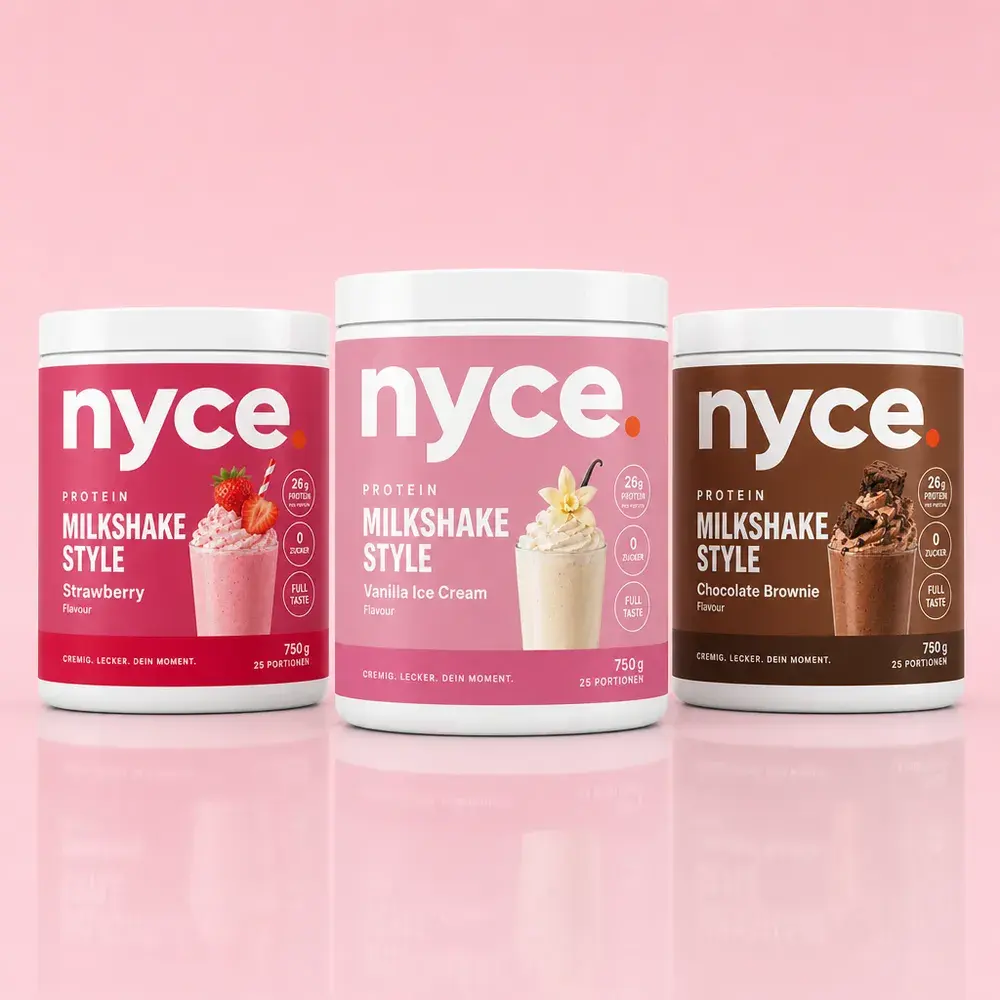 Milkshake Trio Bundle - Vanilla + Strawberry + Chocolate Brownie